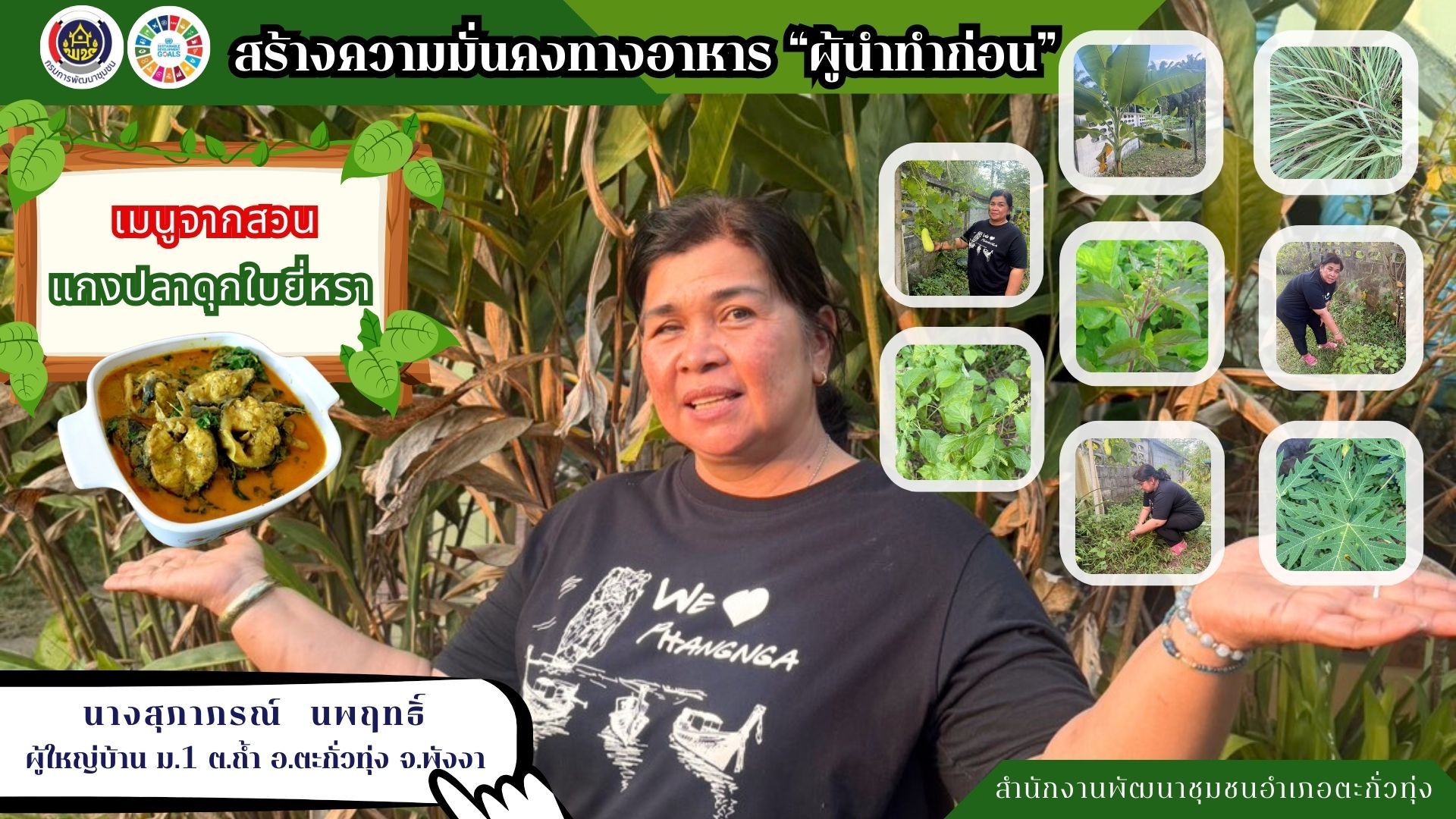 การน้อมนำแนวพระราชดำริของสมเด็จพระกนิษฐาธิราชเจ้า กรมสมเด็จพระเทพรัตนราชสุดาฯ สยามบรมราชกุมารี สู่การปฏิบัติการ ปลูกผักสวนครัว เพื่อสร้างความมั่นคงทางอาหาร ประจำปีงบประมาณ พ.ศ. 2569