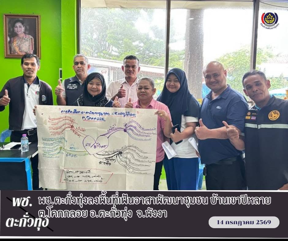 พช.ตะกั่วทุ่ง ลงพื้นที่ เฟ้นหาอาสาพัฒนาชุมชน (อช.) ประจำปีงบประมาณ พ.ศ.2570-2573
